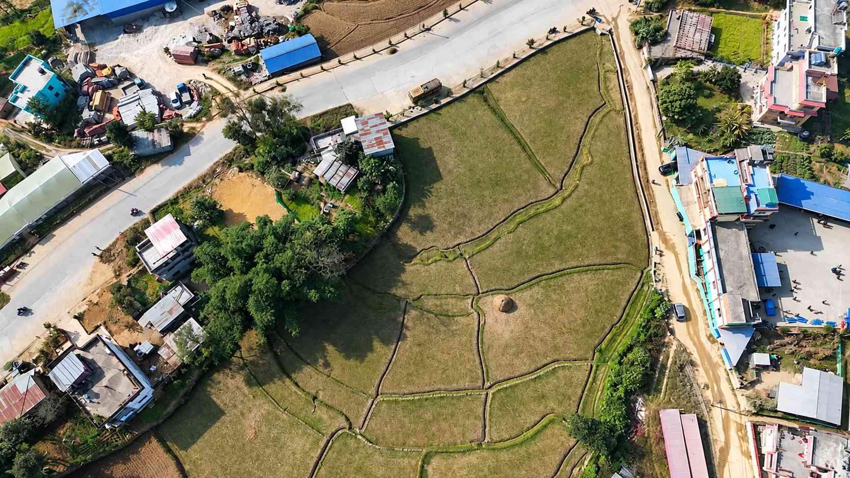 5 Ropani Land for Rent in Bhujungy Chowk, Lalitpur | 20-Meter Highway Access